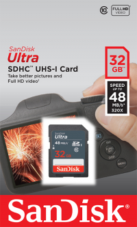 Карта памяти SDHC 32 Gb SanDisk Ultra class 10 48 Mb/s