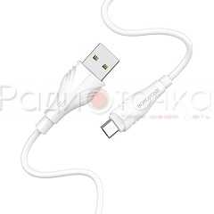 DATA кабель BOROFONE BX18 USB 2.0 - micro USB, 2.0м