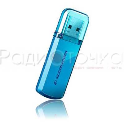 Флэш-память  8Gb Silicon Power Helios 101 Blue (USB 2.0, до 19 Мбайт/сек)