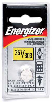 Элемент питания Energizer Silver Oxide 357 BL1