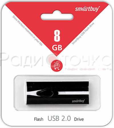 Флэш-память  8Gb SmartBuy Comet (USB 2.0, до 25 Мбайт/сек)
