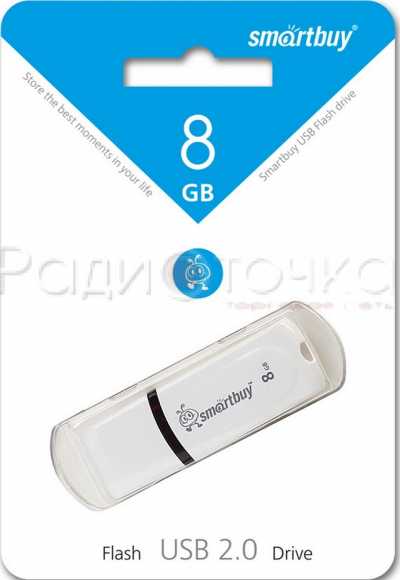 Флэш-память  8Gb SmartBuy Paean (USB 2.0, до 25 Мбайт/сек)
