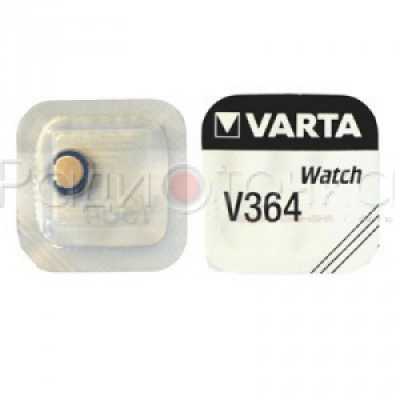 Элемент питания Varta 364 (SR621SW) SR60/G1 BL1