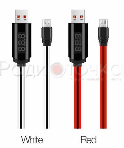 DATA кабель HOCO U29 USB-Type-C, 1м, (дисплей, таймер, ток, напряжение)