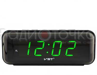 Часы VST738-2 (зел.цифры)