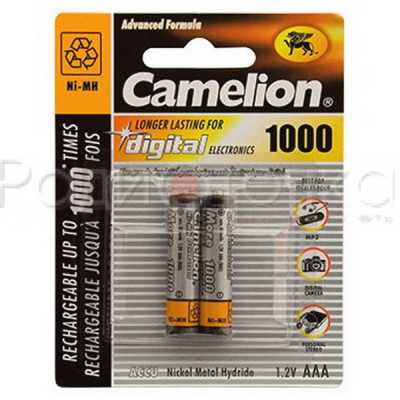 Аккумулятор Camelion R03 1000mAh Ni-MH BL2