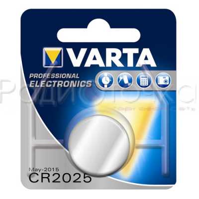 Элемент питания Varta 6025 CR2025 BL1