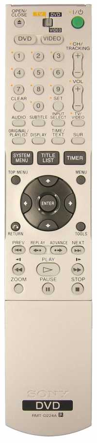 Пульт ДУ SONY RMT-D224A ( DVD + VHS ) оригинал