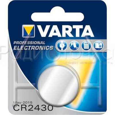 Элемент питания Varta 6430 CR2430 BL1