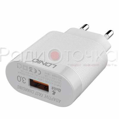 З/У LDNIO 3.0A 1USB +  кабель micro USB Qualcomm 3.0 (A303Q)