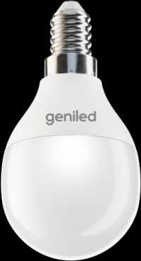 Лампа Geniled G45 E14 8W (770лм) 2700K 45х82 шар матовый