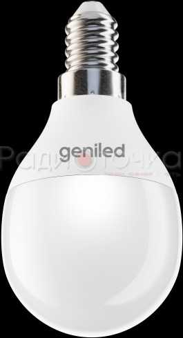 Лампа Geniled G45 E14 8W (770лм) 2700K 45х82 шар матовый