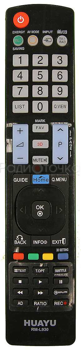 Пульт ДУ LG RM-L930+ (универс) (корпус AKB72914293)