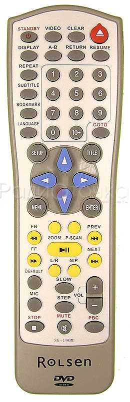 Пульт ДУ ROLSEN SG-190M (DVD) оригинал