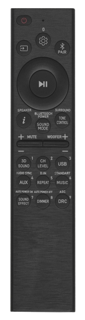 Пульт ДУ Samsung RM-S1111 ClickPdu (для аудиосистем, ИК сигнал), (универс)