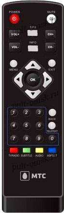 Пульт ДУ SAT МТС WS-28A, EKT DCD 3011 (Star Track)