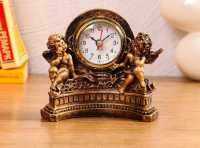 Часы настольные "Ангелы" (14 х 7 х 12.5 см, d=5 см)