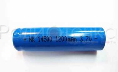 Аккумулятор Орбита 14500(R6) AA(1200 mAh, Li-Ion, 3.7V)