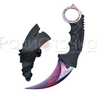 Нож Патриот PT-TRK10 (Керамбит, волны рубин)