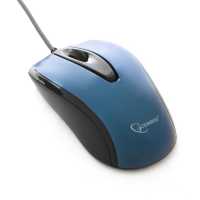 Мышь Gembird MOP-405-B, синий, 1000 dpi /2 кнопки +колесо-кнопка / бесшумный клик