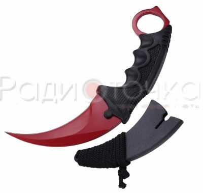 Нож Патриот PT-TRK12  (Керамбит, красный)