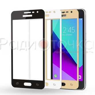 Защитное стекло для Samsung Galaxy J3 (2016, SM-J310) white 2.5D