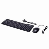 Комплект RITMIX RKC-010 Black, пров. клавиат.и мышь, USB