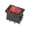 Выключатель клавишный 250V 6А (3с) ON-OFF красный Mini (RWB-202)