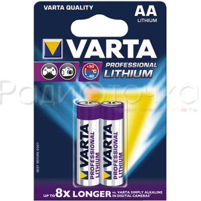 Элемент питания Varta Professional Lithium FR6/316 BL2