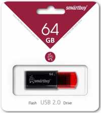 Флэш-память 64Gb SmartBuy Click Black (USB 2.0 до 25 Мбайт/сек)