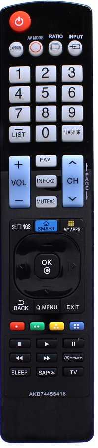 Пульт ДУ LG AKB74455416, LCDTV