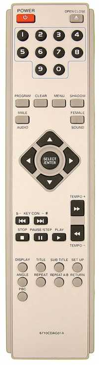 Пульт ДУ LG 6710CDAG01A (DVD + karaoke)
