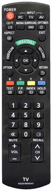 Пульт ДУ Panasonic N2QAYB000543, (RM-1020M универс)