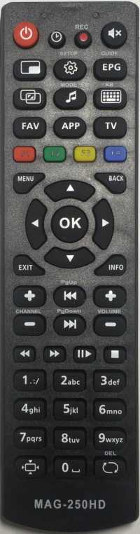 Пульт ДУ SAT Ростелеком MAG-250 HD IPTV (планета, инсис)