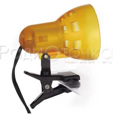 Светильник прищепка Camelion KD-304 (без лампы) 40W R50 E14 пластик оранж