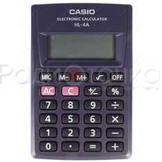 Калькулятор карманный CASIO HL-4A-S-EP (8 разряд.)