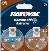 Элемент питания Varta Rayovac Acoustic ZA-312 BL8