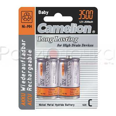 Аккумулятор Camelion R14 3500mAh Ni-MH BL2