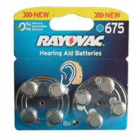 Элемент питания Varta Rayovac Acoustic ZA-675 BL8