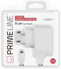 З/У Prime Line для iPhone 5/6, цвет белый 1000mA