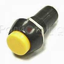 Кнопка круглая желтая (250v, 1A, на размыкание)