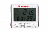 Термометр-гигрометр REXANT с часами и функцией будильника