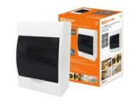 Бокс TDM ЩРН-П-6 модулей навесной с дымчатой дверцей IP40