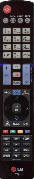 Пульт ДУ LG AKB73756502, (AKB73756504, AKB73615303, AKB73615362), оригинал