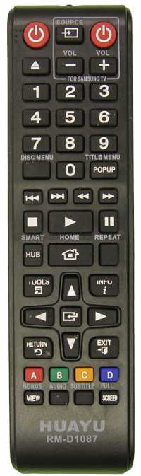 Пульт ДУ Samsung RM-D1087 BD (универсал для blue-ray плеера)