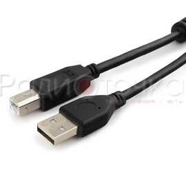Кабель Gembird USB 2.0 A вилка -USB B вилка c ф/фильтром, 1.8 м