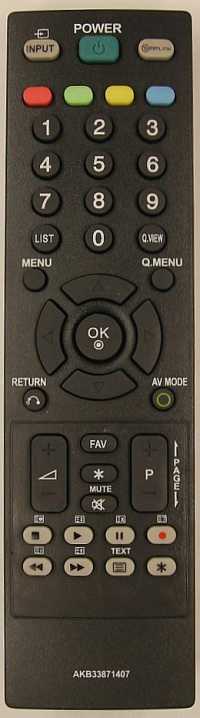 Пульт ДУ LG AKB33871407, AKB33871413, LCDTV