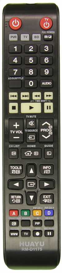 Пульт ДУ Samsung RM-D1175 (универсал Home Theatre), (корпус AH59-02407A)