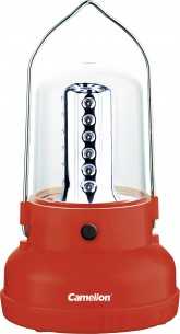 Фонарь Camelion LED 29312 (акк. 4V 2,3Ah) 24св/д красн./пластик, кемп., автоЗУ