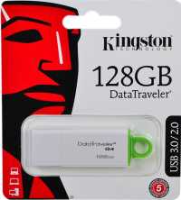 Флэш-память. 128Gb Kingston DataTraveler DTIG4 (USB 3.0  до 40Мбайт/сек)